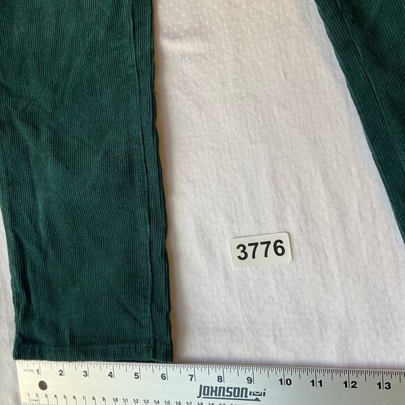 21 Men Women Corduroy Pants size 30 US Green Mid Rise Slim Fit NWT - Picture 6 of 11